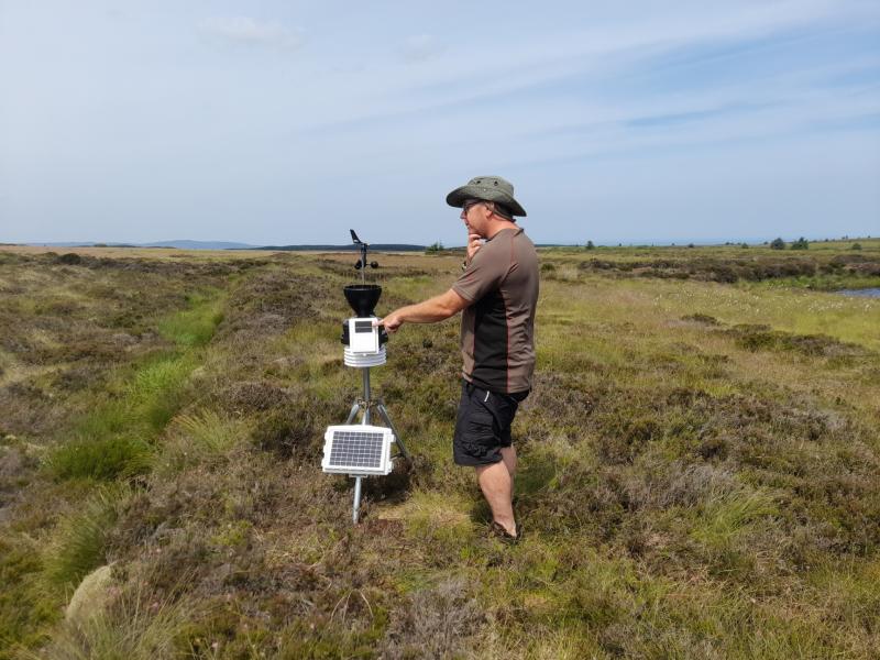 The weather station on top of Altikeeragh bog
