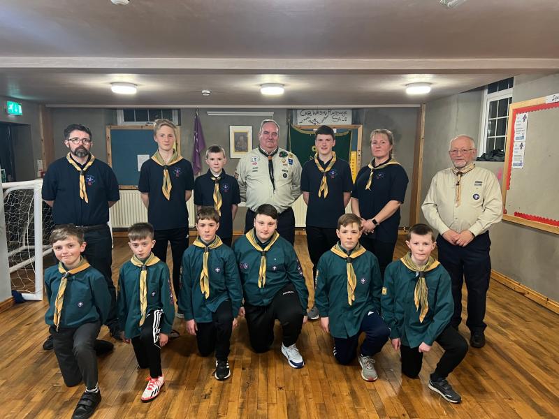 1st Moyola Scout Group honours new Explorers at special ceremony