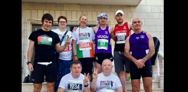 The Derry Crew who took part in the 2016 Palestine Marathon.