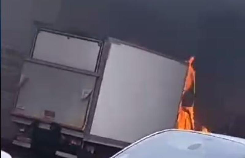 Van set on fire following dissident republican Easter parade in Derry