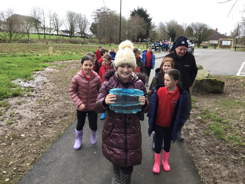 Primary school children realising their trouts