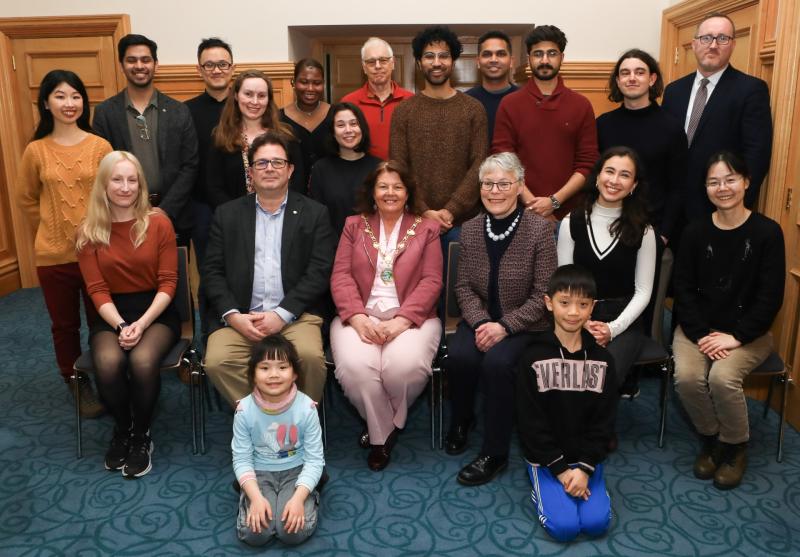 London college community students welcomed on Derry visit