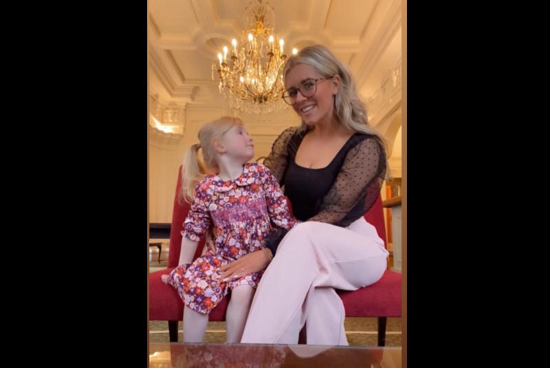 Laura with her daughter Hannah.