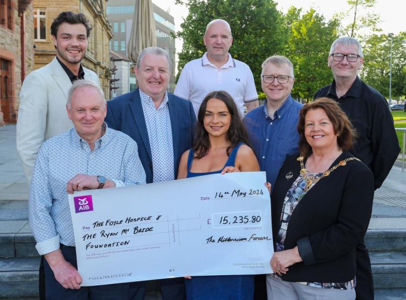 Mayor extremely grateful for significant contribution to her chosen charities from Millennium Forum