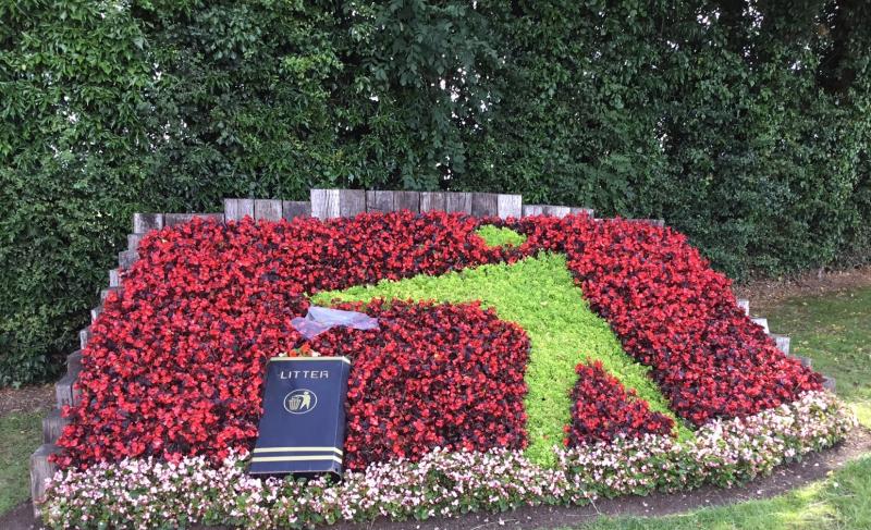 One of the impressive flowerbeds located at Pound Road, Magherafelt