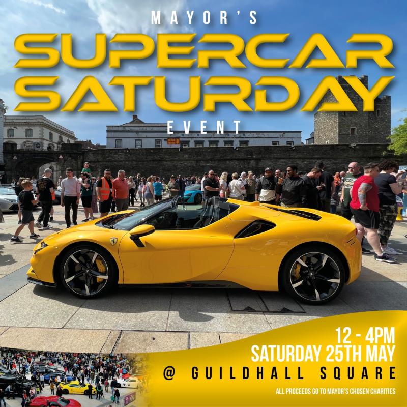 Supercar event set to race into Derry's Guildhall Square this weekend