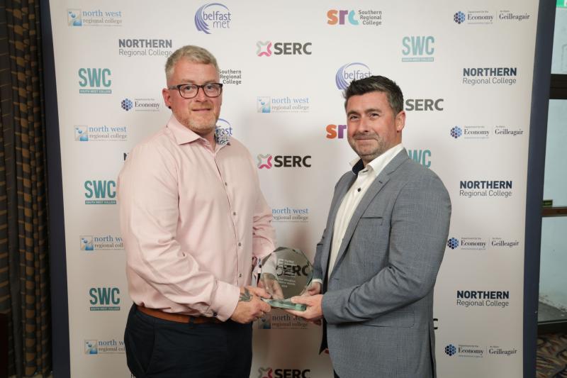 Derry's Danny McGinley honoured at first-ever Further Education NI Excellence Awards