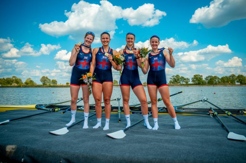 Winning at European Championships 2024 credit Benedict Tufnell for British Rowing