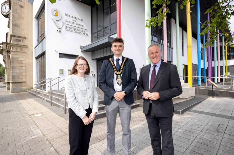 Economy Minister Conor Murphy and Finance Minister Caoimhe Archibald meet Roe Valley business community