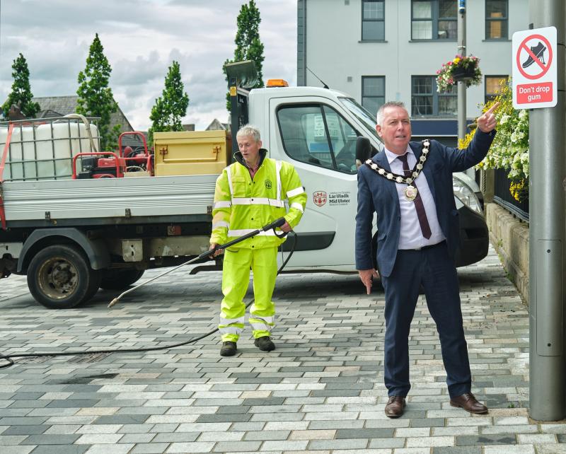 Mid Ulster awarded additional funding to tackle the sticky issue of chewing gum