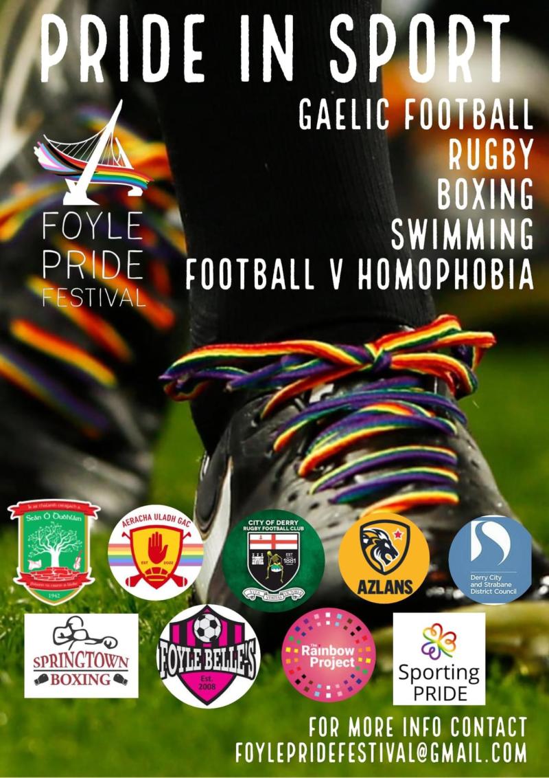 Pride in Sport poster, (Foyle Pride, Facebook)
