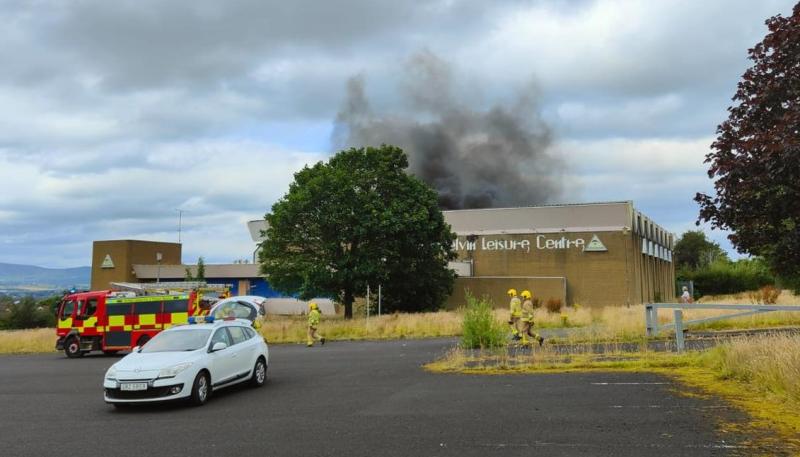 Emergency services tackling fire at former Lisnagelvin Leisure Centre in Derry
