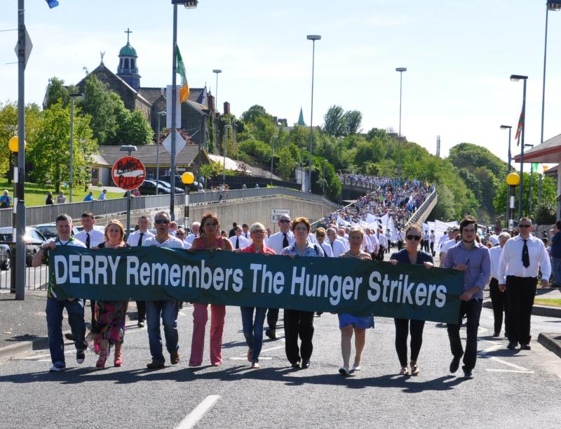 Thousands of people to join Sinn F&eacute;in national hunger strike commemoration in Derry