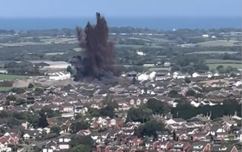 WATCH: Footage of moment 83-year-old German WWII-era bomb explodes in Newtownards