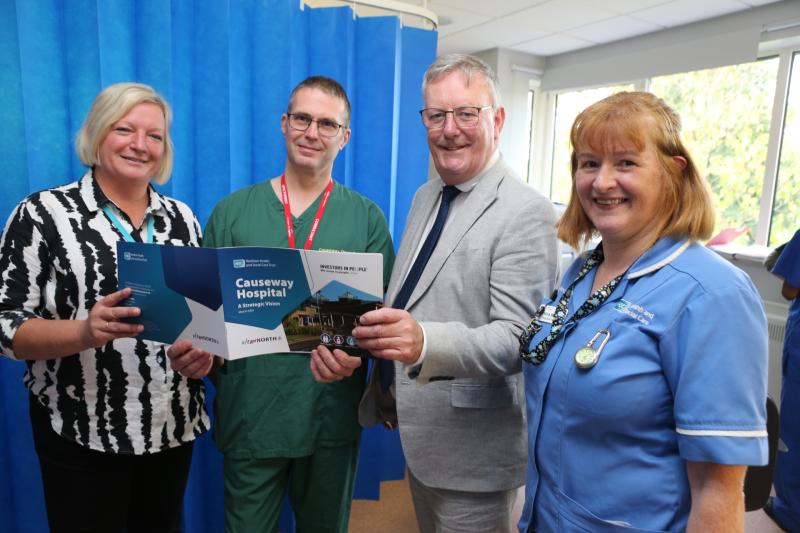 Health Minister receives warm welcome at Causeway and Antrim hospitals