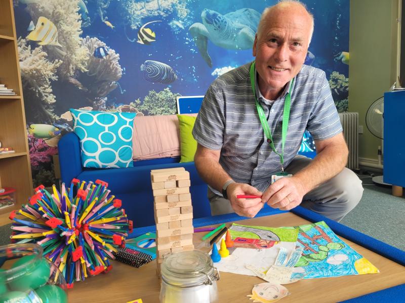 Retired Limavady arts lecturer paints a picture of his experience volunteering at the NSPCC