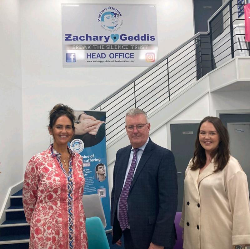 Zachary Geddis Break the Silence Trust welcomes Minister of Health to Mental Health Hub
