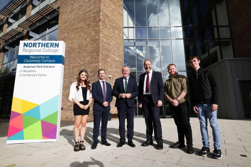 Economy Minister opens landmark £46million Causeway Campus for Northern Regional College