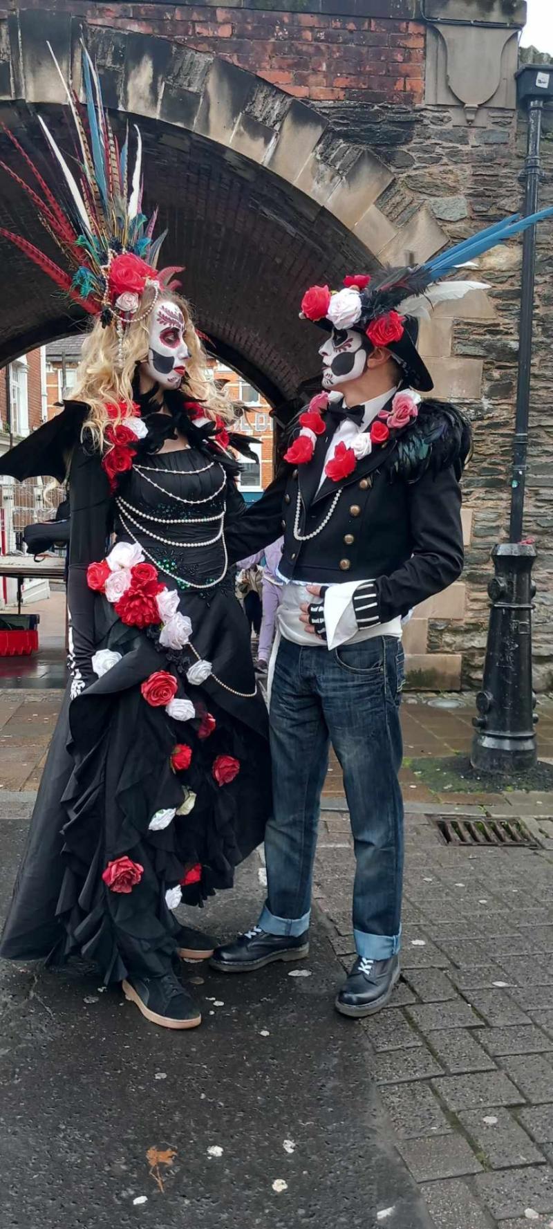 Friends embrace Derry’s legendary Halloween spirit