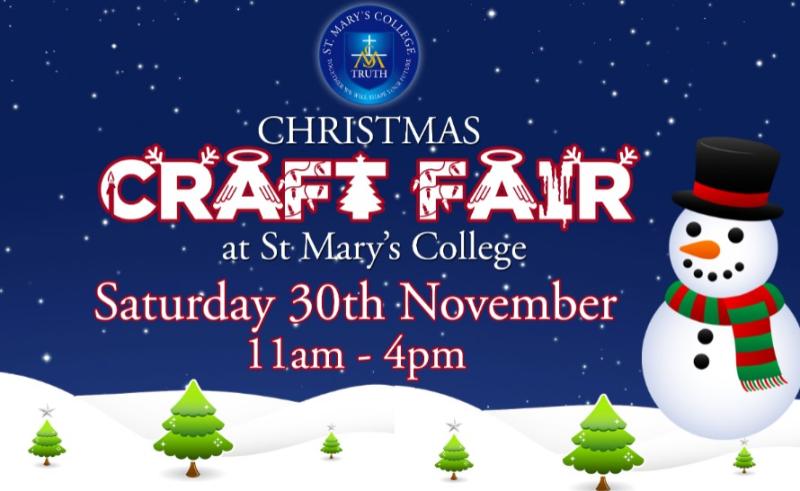 Annual Christmas Craft Fair at St Mary's College this November