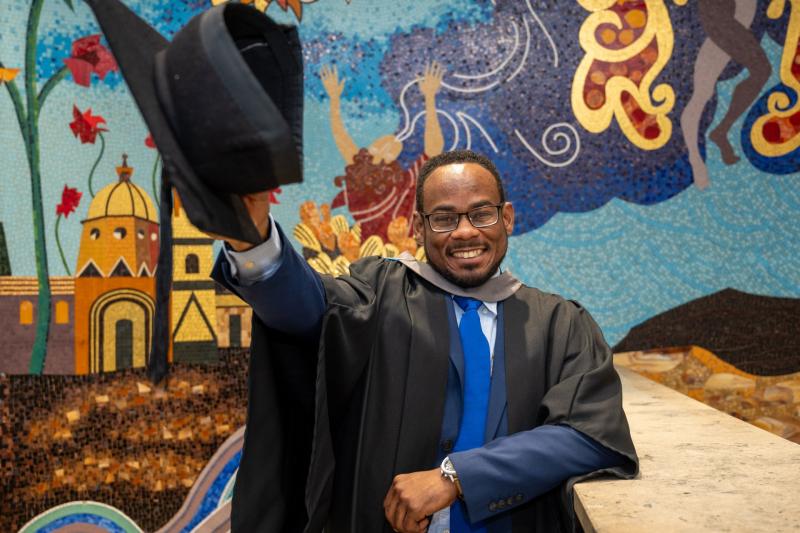 Graduation celebrations in Derry as Nigerian national graduates from NWRC