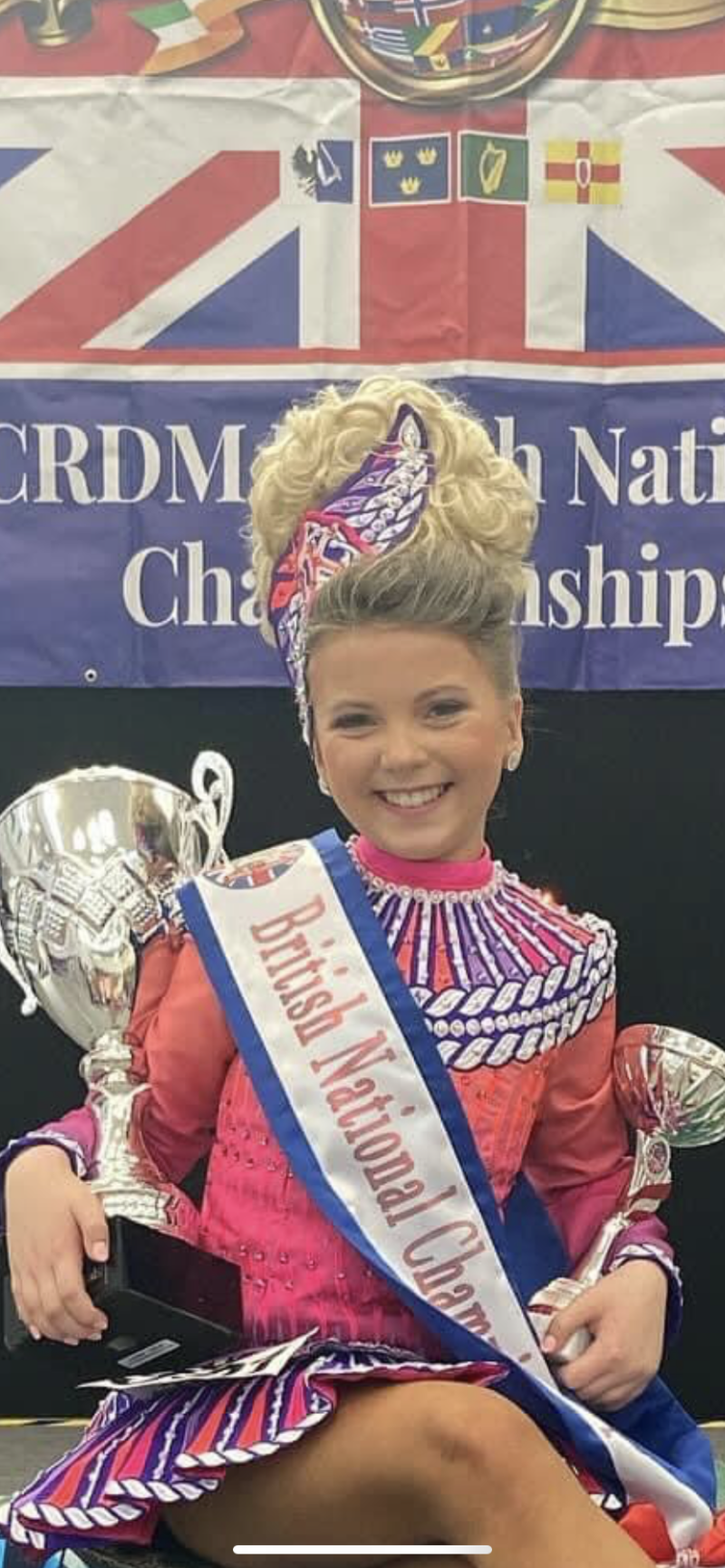 Kaci McConnell-Doherty with her British Championship