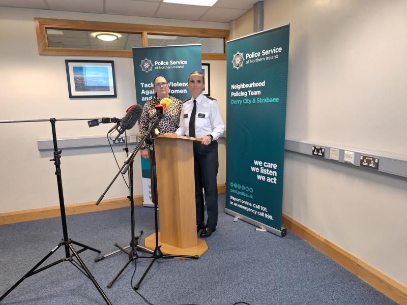 PSNI press conference on the recent attacks to women in the city