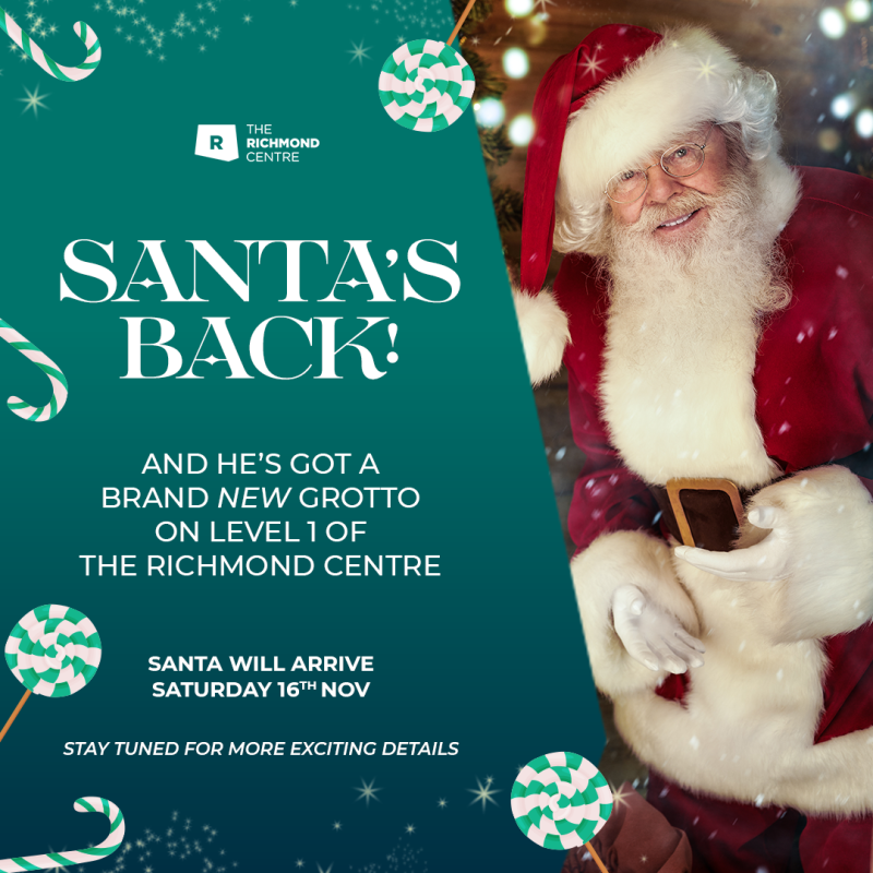 Santa’s Grotto Returns to The Richmond Centre!