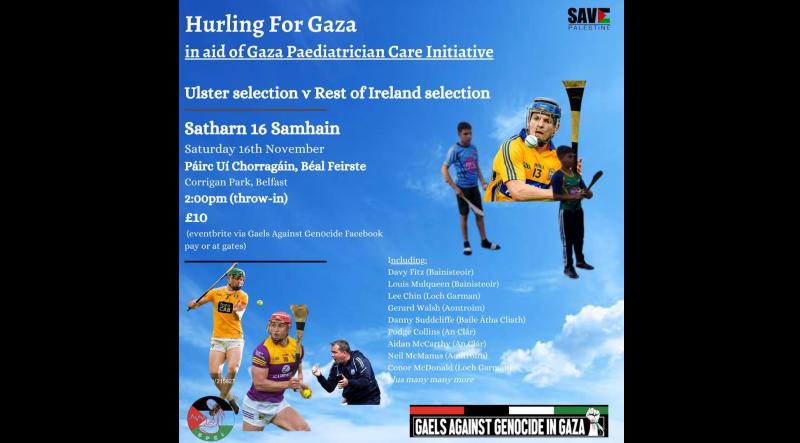 Hurling for Gaza event in aid of Gaza Paediatric Care Initiative