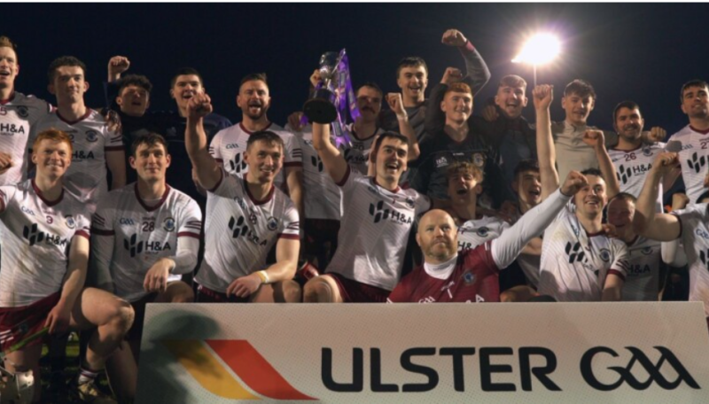 Ballinascreen with their junior Ulster club championship title (credit- Ulster GAA website)