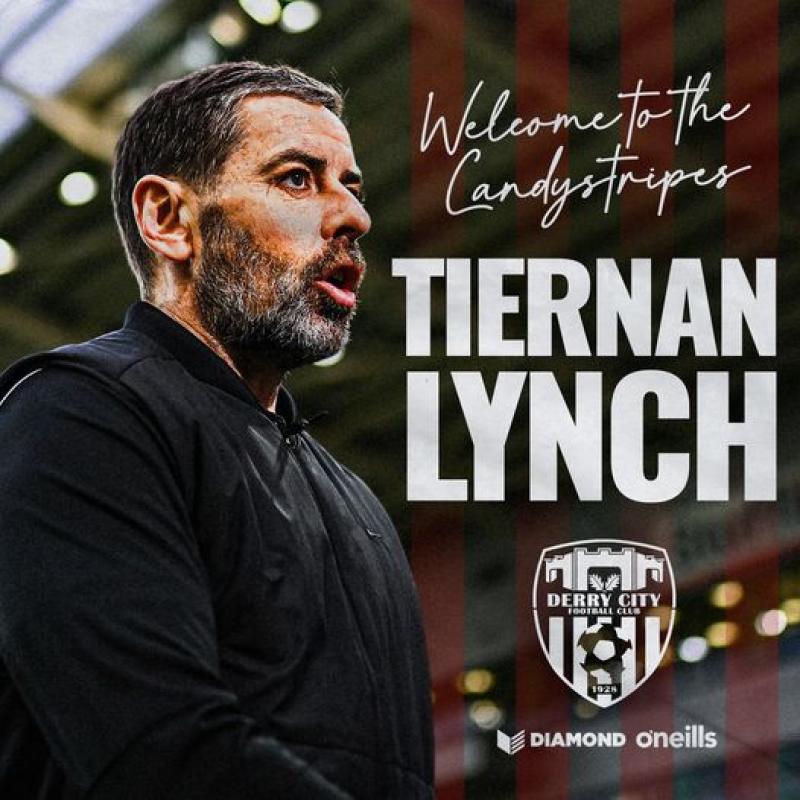 Tiernan Lynch has agreed to become the new Derry City manager