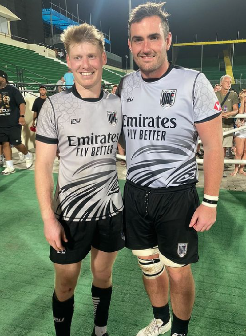 Stephen Ferguson lining out for UAE rugby (credit: Stephen Ferguson instagram)