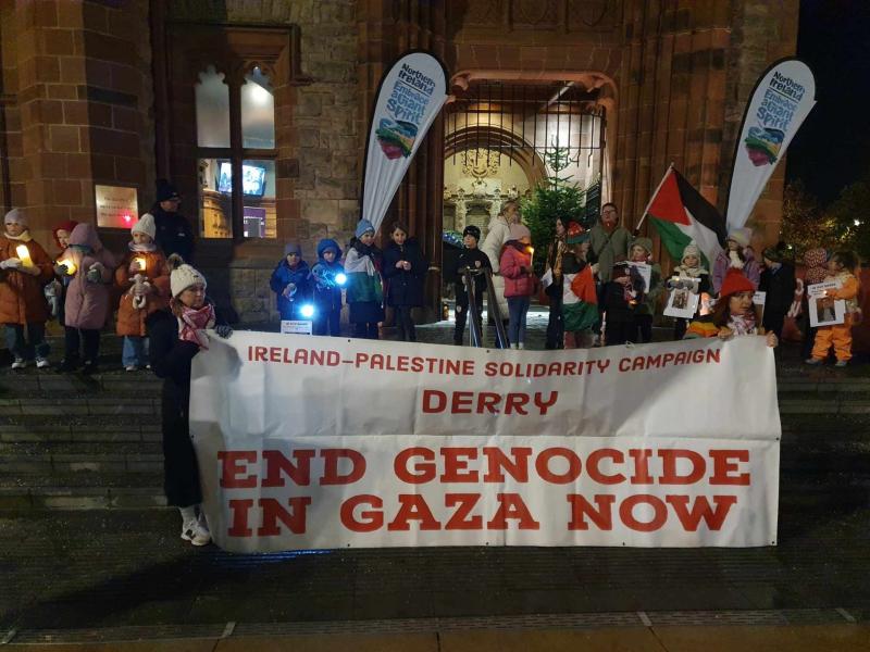Derry marks World Children's Day in solidarity with the children and young people of Gaza