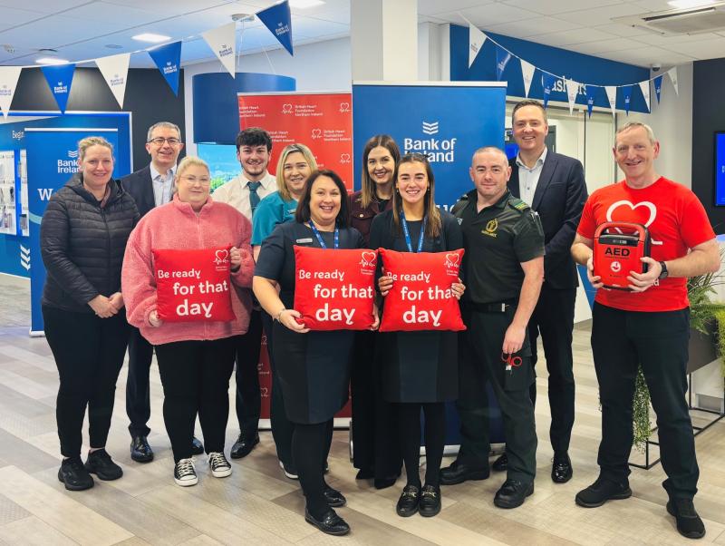 Bank of Ireland defibrillator awareness event.