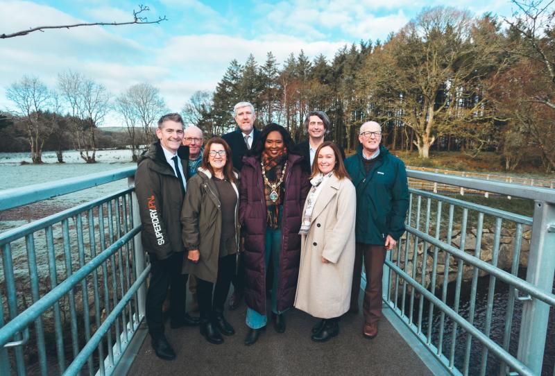 Learmount Forest Footstick Bridge officially opened by Minister
