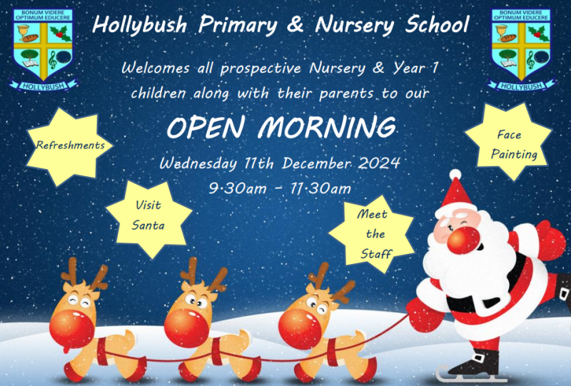 Hollybush Primary School invites prospective pupils and parents to their Open Morning