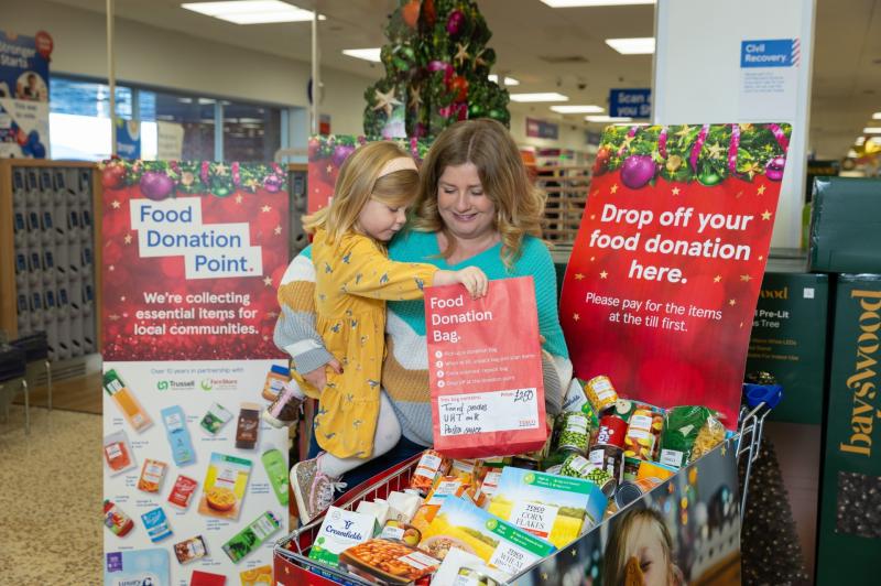 Derry Tesco customers thanked for donating 6,598 meals this winter
