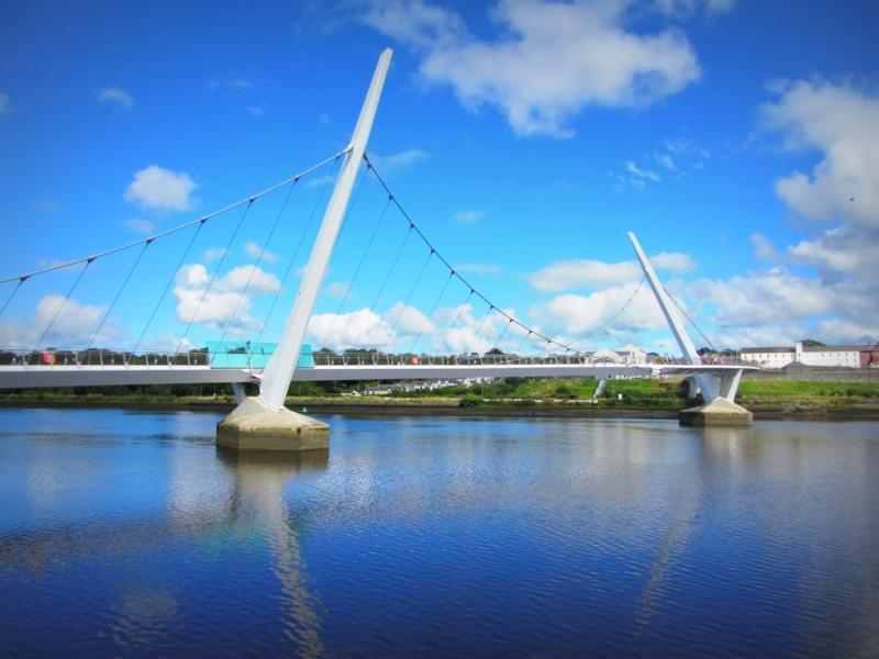 Peace Bridge vandalism Derry