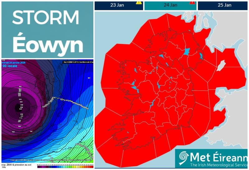 met éireann status Éowyn