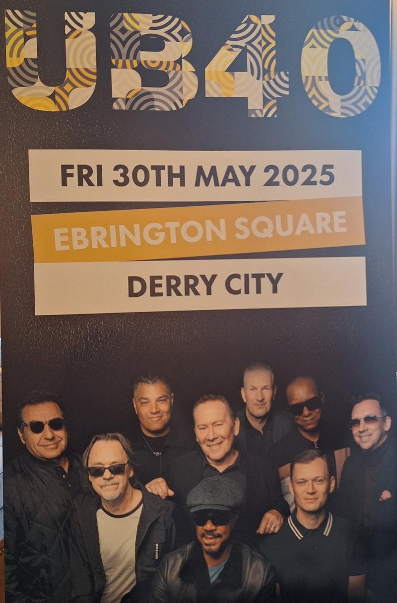 UB40 poster for Derry performance