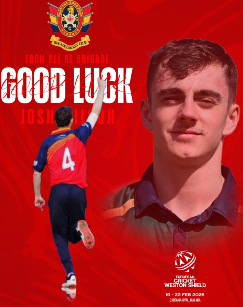 Josh Wilson - Credit: Brigade Cricket Club Facebook