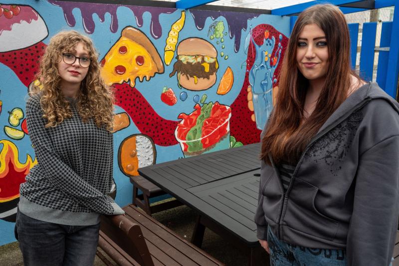 NWRC art students paint new mural in Limavady