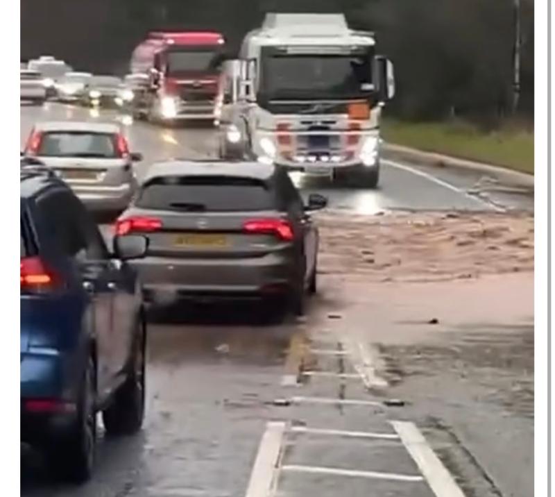 Motorists facing delays due to flooding on Glenshane