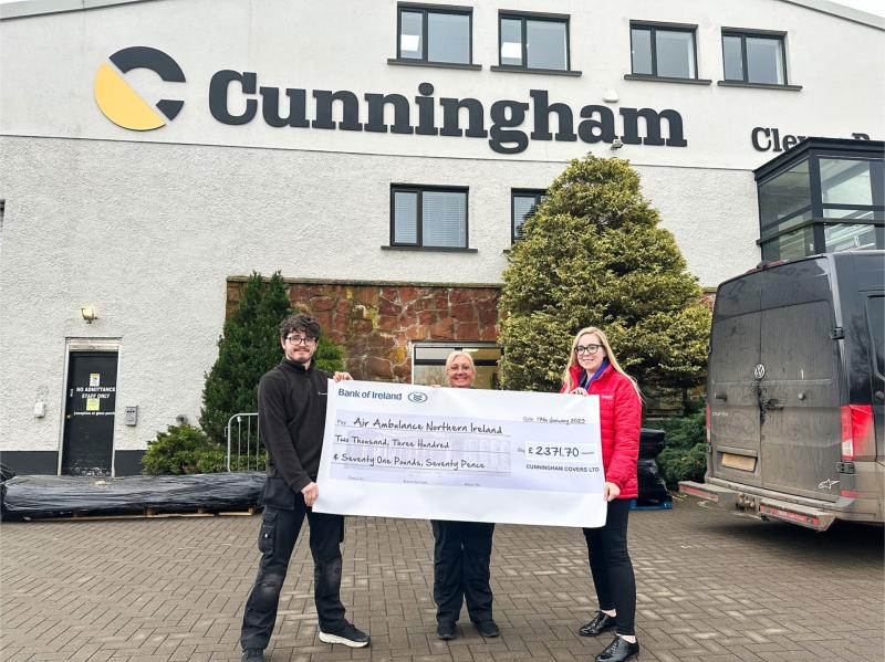 Maghera-based company raises life-saving funds for Air Ambulance NI