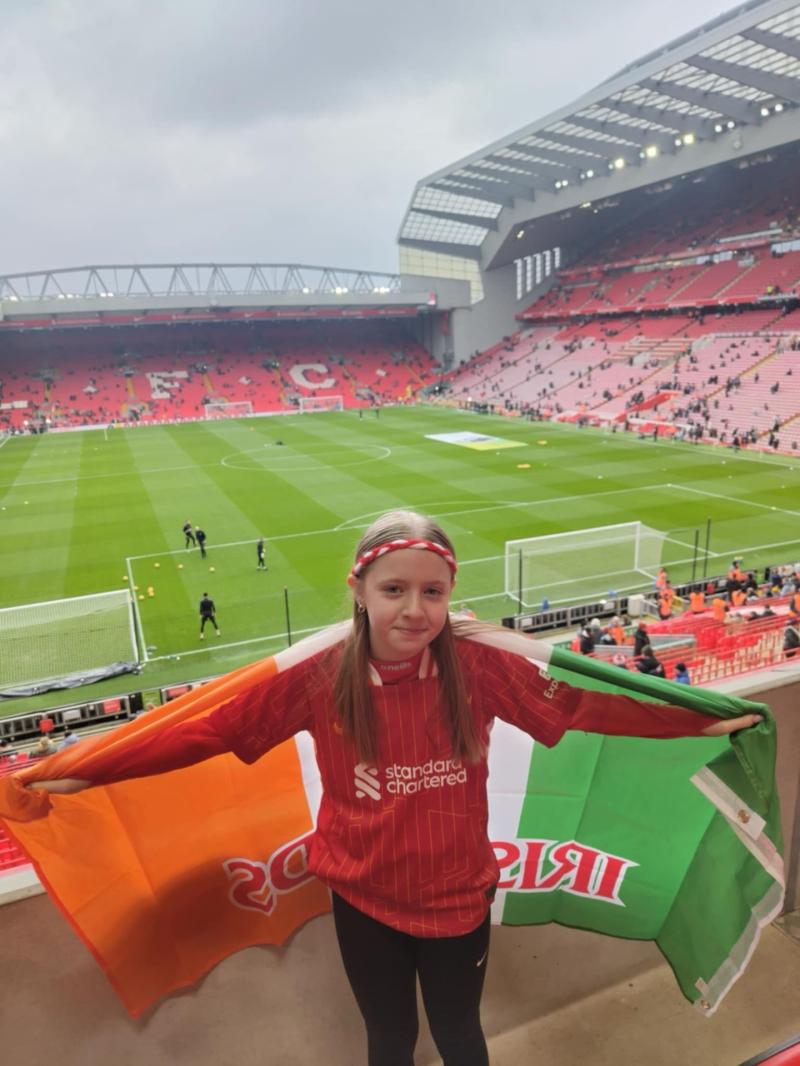 Hannah O'Carolan at Anfield