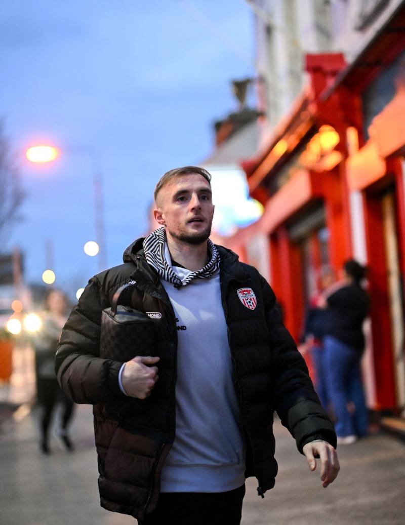 Derry midfielder Carl Winchester begins two-game suspension