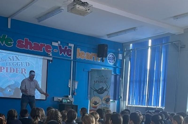  New Row St. Patrick’s Primary School Castledawson were treated to a special visit from local author Tim Bailie.