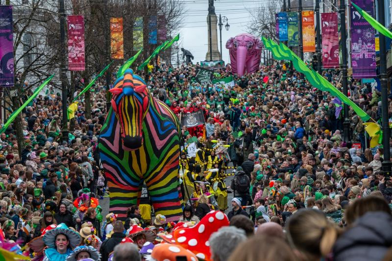 Derry celebrates St Patrick&rsquo;s Day in style as bumper crowds attend city centre parade
