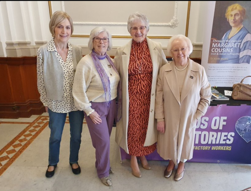 Mary Doherty, Clare Moore and Isabel Doherty, in town to meet their friend Margaret McCourt.