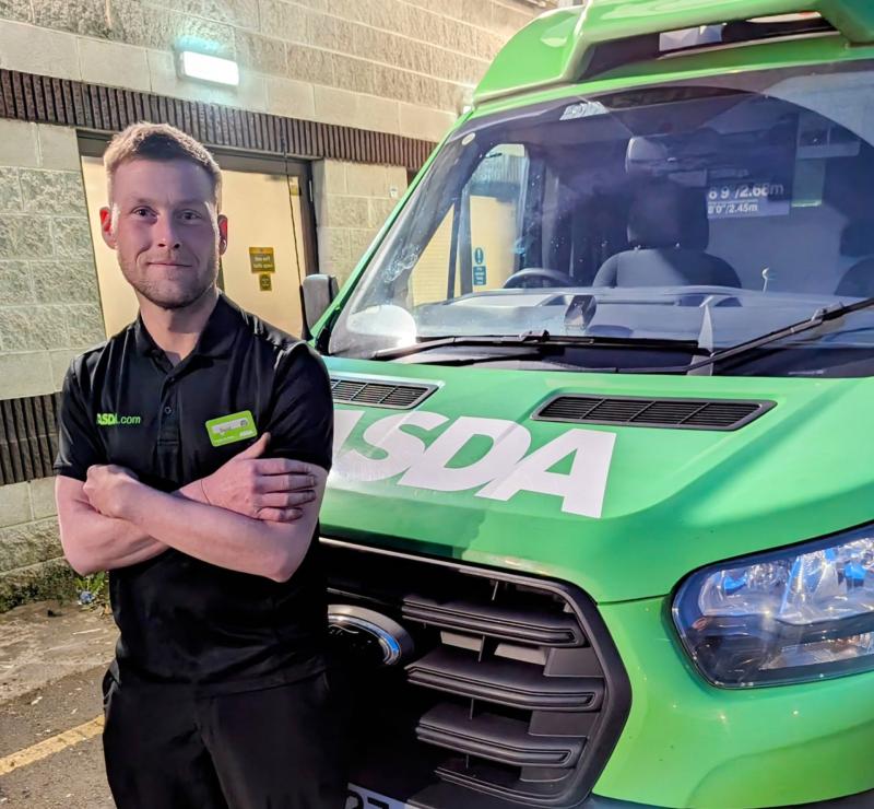 Local hero: Asda&rsquo;s David Sharkey praised for life saving actions